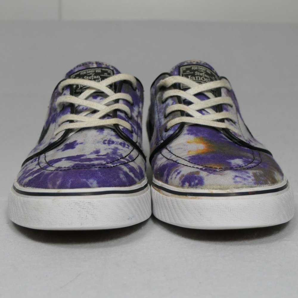 Nike Mens SB Zoom Stefan Janoski Shoes 10 Purple Tie Dye Skate 678472-104 2014 - Picture 8 of 13